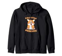 Pas-sitive Princess Cute Corgi, Amoureuse des Chiens Sweat à Capuche