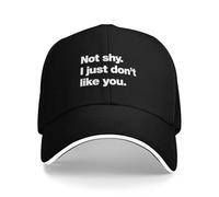 Pas timide. Je ne t’Aime Tout Simplement Pas. Casquette de Baseball Casquette Homme de Luxe Hip Hop Casquette de Luxe Casquettes Femmes Hommes
