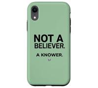 Pas Un croyant, Un connaisseur, Alien Face Space Coque pour iPhone XR