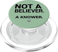 Pas Un croyant, Un connaisseur, Alien Face Space PopSockets PopGrip pour MagSafe