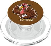 Pas Un Dessin animé drôle de Thanksgiving en Turquie PopSockets PopGrip pour MagSafe