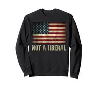 Pas Un Drapeau américain Vintage libéral, 4 Juillet, Conservateur Sweatshirt