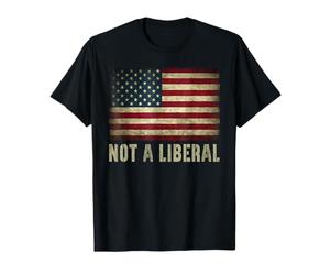 Pas Un Drapeau américain Vintage libéral, 4 Juillet, Conservateur T-Shirt