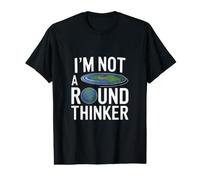 Pas Un penseur Rond - Flat Earth Society T-Shirt Graphique avec Valeur