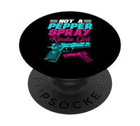 Pas un spray au poivre Kinda Girl Shooting PopSockets PopGrip Adhésif