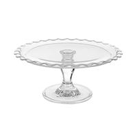 Pasabache PAS000733NOC Alzatina per Dolci 26 cm in Vetro Bianco