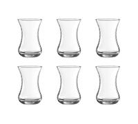 Pasabahce 42781 - Lot de 6 verres à thé turcs en forme de spirale 130cc