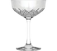 Pasabahce 440236 Set de 4 coupes à champagne Gin Coupe à dessert Verre à cocktail "Timeless" design cristal en verre