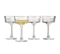 Pasabahce 471504 Elysia Lot de 4 tasses Champagne, verre, transparent, 26 cl