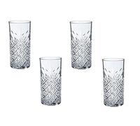 Pasabahce 520205 Timeless Lot de 4 Verres à Long Drink en Cristal 365 ML