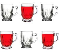 Pasabahce 55871 Istanbul Teegläser mit Henkel Cappucino Kaffee Trinkgläser 175ml 6er-Set