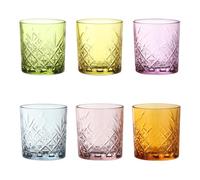 Pasabahce 5877634 6 verres Timeless en verre, couleurs assorties, 34, verre