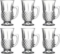PASABAHCE 6 pcs. Verres à thé Verres à boire avec anse Istanbul 55671