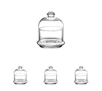 Pasabahce ARTE REGAL 0 Mini bonbonnière en verre avec base 16 x 9 cm (Lot de 4)