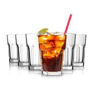 Pasabahce Casablanca Lot de 6 verres à eau 365 ml Passe au lave-vaisselle Tous les verres sont soufflés d'une seule pièce et ont le bord poli basé.