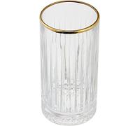 Pasabahce Elysia Lot de 4 grands verres en verre 280 cc avec bord doré