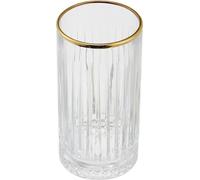 Pasabahce Elysia Verre à long drink au design rétro et au look cristal 280ml 4-pièces 520125 Or