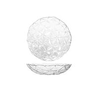 Pasabahce Estrella Lot de 2 assiettes creuses en verre, 20 cm, transparentes, design moderne et élégant