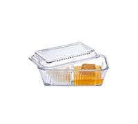 PASABAHCE FRIGO STUDIO Lot de 1 boît alimentaires en verre à double compartiment