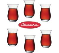 Pasabahce Grands verres à thé turcs, Verre à thé oriental 6 pièces, Galata 42611