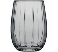 Pasabahce LINKA 420302 Lot de 6 verres à eau gris Verre à flambeau court Verre à eau 240 ml