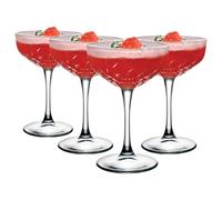 Pasabahce Lot de 4 tasses de vin mousseux en verre de 27 cl transparent décoration de table