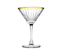 Pasabahce Lot de 4 verres à cocktail Elysia Golden Touch 22 cl