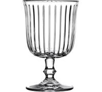 Pasabahce Lot de 4 verres à vin cannelés Joy 26 cl résistant au lave-vaisselle moderne