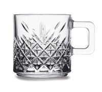 Paşabahçe Mug Timeless 195cc T Drop Logo en boite de 2