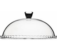 Pasabahce Patisserie Plateau à tarte en verre 32 cm Plateau de service avec couvercle Rond