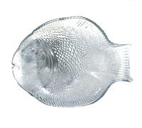 PASABAHCE Plat de service en verre forme de poisson 187801