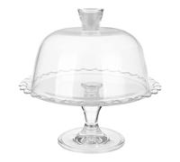 Pasabahce Alzata Petit Pâtisserie avec cloche 26 cm verre transparent