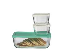 Pasabahce Set 3 Pezzi Frigo Vetro, Combo, Glass, Multicolore