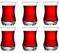 Pasabahce Sylvana 42411 - 6 verres à thé turcs ensemble de verres à thé orientaux modernes