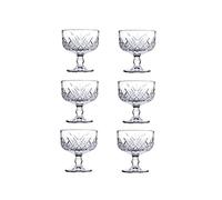 Pasabahce Timeless 440211 Lot de 6 bols de service pour crème glacée avec pied