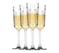 Pasabahce Timeless 440356 Lot de 4 flûtes à champagne Transparent 175 ml