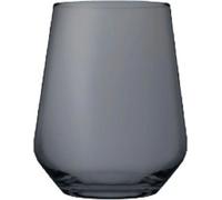 Pasabahce Verre à eau Allegra 3 pièces 41536 Verre lavable au lave-vaisselle Verres à jus de fruits Verre gris XL 425ml