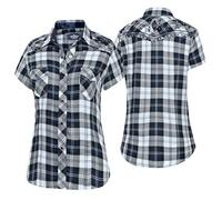 PASADENA BLUE SHORT Chemises à carreaux Stars&Stripes country western femme