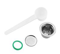 Pasamer Capsule de café réutilisable Rechargeable en Acier Inoxydable Compatible avec la Machine à café Nespresso