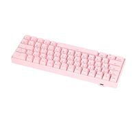 Pasamer Clavier mécanique sans Fil à 3 Modes, Rose Type-C Filaire N Key Rollover Clavier mécanique Conception de Bureau Ergonomique Interrupteur Marron