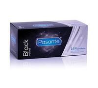 Pasante – Préservatifs Black Velvet en latex noir – 144 pièces