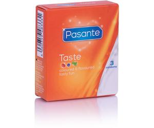 Pasante Taste Mix préservatifs saveur Blueberry, Strawberry, Mint 3 pcs