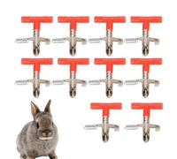 Pasbuteiy Distributeur d'eau pour Lapin,Distributeur d'eau pour Lapin, Abreuvoir à tétine Automatique en métal pour, Connecteur de Seau en métal, Abreuvoir pour, Fournitures pour Animaux
