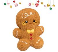 Pasbuteiy Peluche Bonhomme De Gingerbread, Peluche Gingerbread De Noël, Douce Compagne De Jeu pour Filles Et Garçons, À Poser sur Bureau, Voiture, Chaise, Canapé Ou Lit