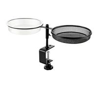 Pasbuteiy Station De Nourrissage Oiseaux Extérieur - Pince Réglable 2 en 1 | Support de Mangeoire Extérieur pour Jardin,pour Merlebleu Loriot Corneille Colibri Jardin Cour Terrasse Plateforme Rampe