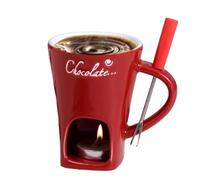 Pasbuteiy Tasse à Fondue au Chocolat, Petite Tasse à Fondue, Chauffe-Beurre pour Sauce, Fromage, Dessert, Bonbons, Caramel, entrée, fête de Famille, dîner, Mariage, Anniversaire, Chefs