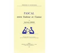 Pascal entre Eudoxe et Cantor