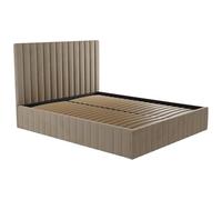 PASCAL MORABITO Vente-Unique - Lit 2 Personnes avec sommier - 160 x 200 cm - Taupe - LARALI