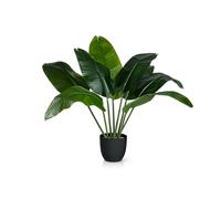 PASCH® Bananier artificiel grand format (90 cm), durable et réaliste - Grandes plantes artificielles - Palmier artificiel - Palmier artificiel - Arbre artificiel pour une ambiance naturelle