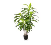 PASCH® Grand palmier dragon artificiel (120 cm), durable et fidèle à la nature, grandes plantes artificielles réalistes, grandes plantes artificielles, palmier artificiel pour une ambiance naturelle
